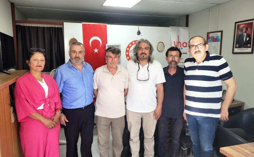 UHA Yönetim Kurulu Başkanı Lapçin Uni Haber Hatay Temsilciliğini ziyaret etti