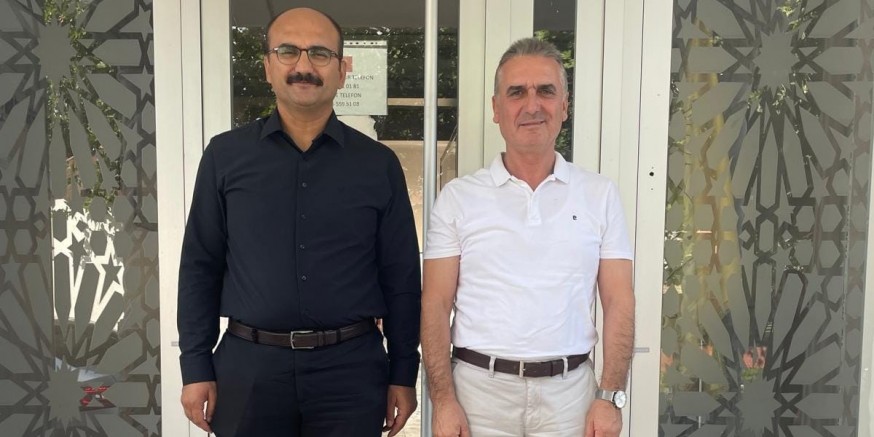 GELİBOLU  KAYMAKAMI ABACI, EVREŞE BELEDİYE BAŞKANI UYSAL'I ZİYARET ETTİ