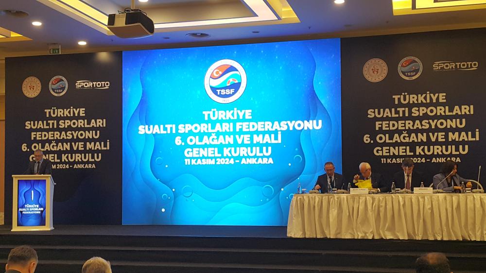 TÜRKİYE SU ALTI FEDERASYONU GENEL KURULUNDA YENİ BAŞKAN KADİR SAĞLAM OLDU