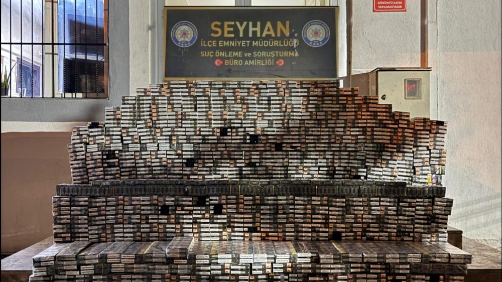 SEYHAN’DA KAÇAK SİGARA OPERASYONU: 8 BİN 770 PAKET ELE GEÇİRİLDİ