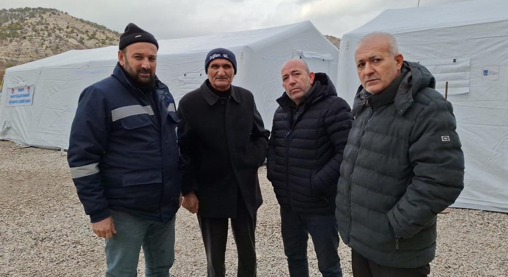 BEYPAZARI'NDA  ODA BAŞKANLARINDAN MADENCİLERE DESTEK GELDİ