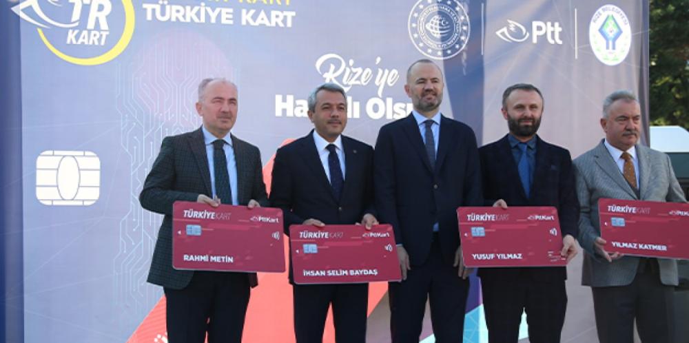 'TÜRKİYE KART' UYGULAMASI RİZE'DE BAŞLADI