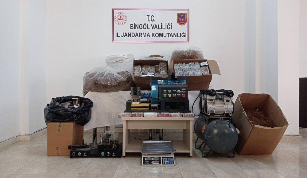 23 BİN DOLU VE 21 BİN BOŞ MAKARON BİNGÖL’DE ELE GEÇİRİLDİ