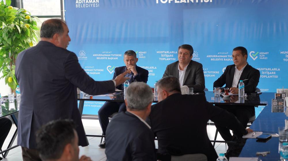 BAŞKAN TUTDERE, MUHTARLARLA BULUŞTU
