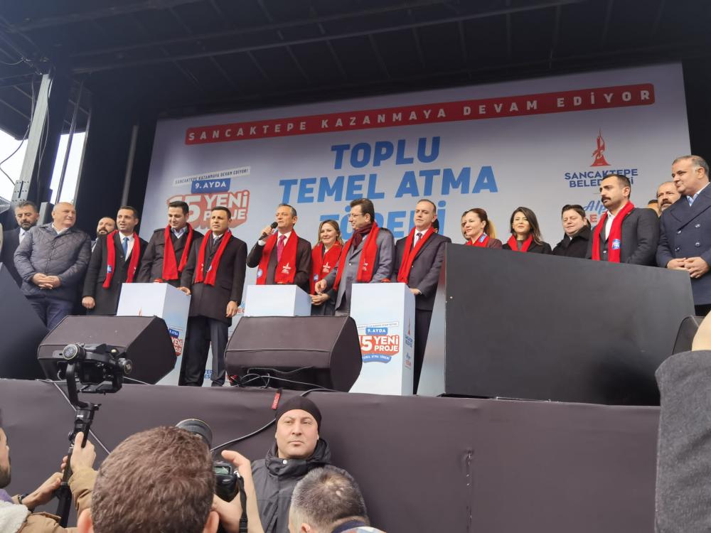 SANCAKTEPE'DE 15 PROJE İÇİN TEMEL ATMA TÖRENİ GERÇEKLEŞTİRİLDİ