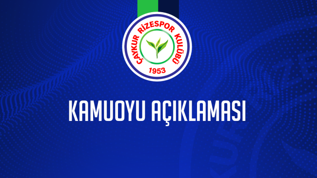 ÇAYKUR RİZESPOR’DAN PATRYK MAKUCH HABERLERİNE YALANLAMA