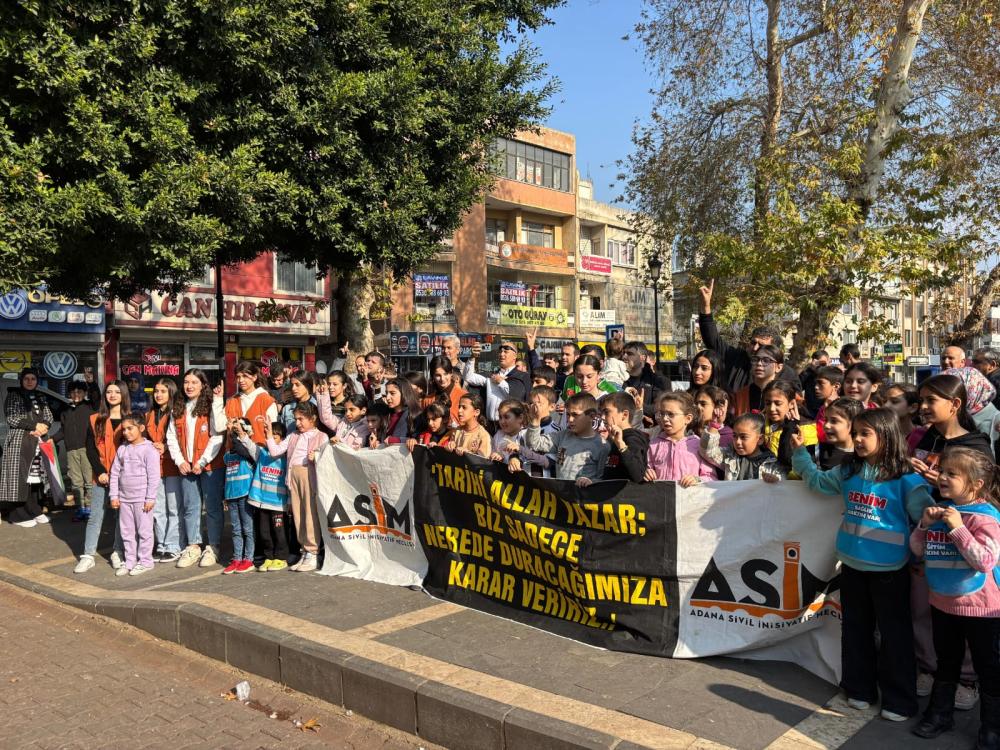 ADANA’DA DÜNYA ŞEHİT ÇOCUKLAR HAFTASI: SAVAŞ MAĞDURU ÇOCUKLAR ANILDI