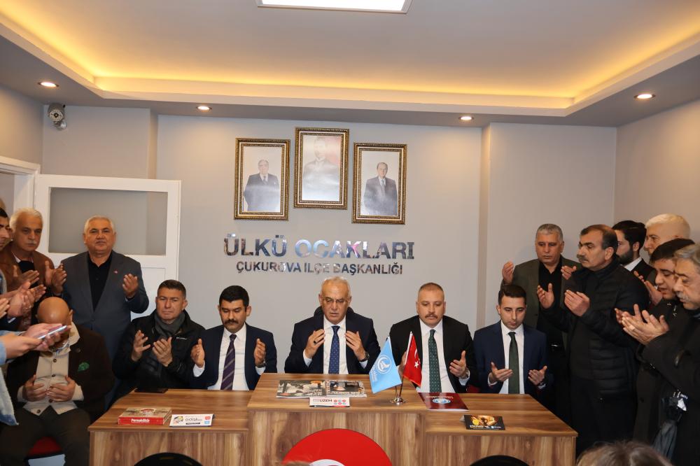 ÜLKÜ OCAKLARI ÇUKUROVA İLÇE BAŞKANLIĞI DUALARLA HİZMETE AÇILDI