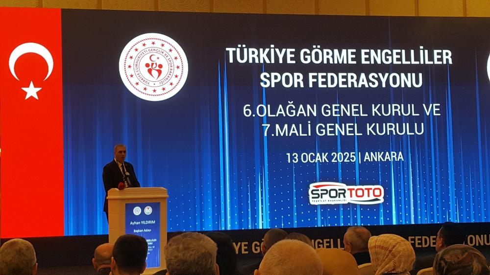 TÜRKİYE GÖRME ENGELLİLER SPOR FEDERASYONU GENEL KURULUNDA BAŞKANLIK SEÇİMİ TAMAMLANDI
