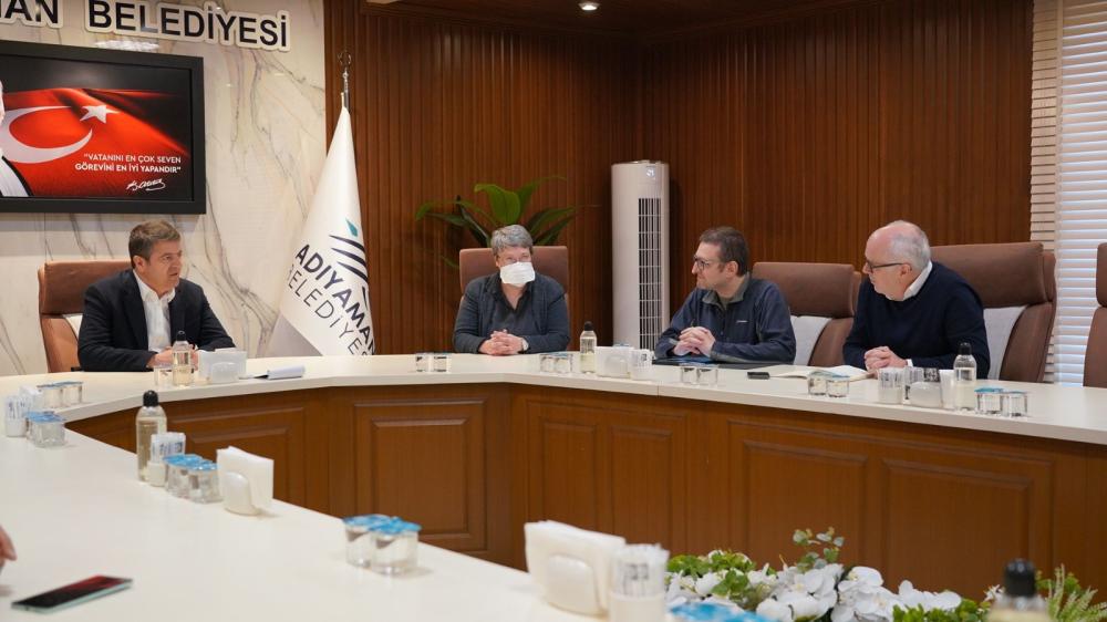 ADIYAMAN BELEDİYE BAŞKANI TUTDERE, EBRD VE ARUP EKİBİNİ AĞIRLADI