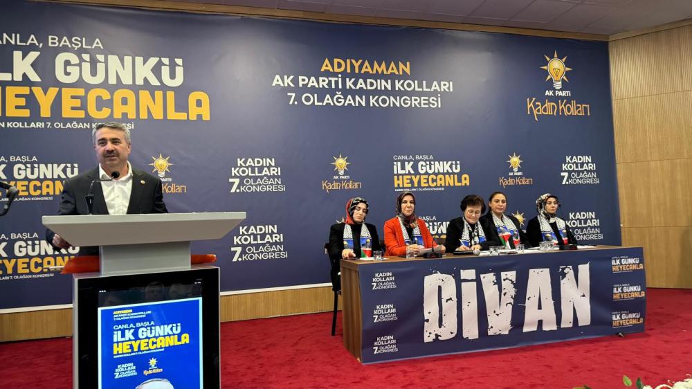 AK PARTİ ADIYAMAN İL KADIN KOLLARI KONGRESİ YOĞUN KATILIMLA GERÇEKLEŞTİ