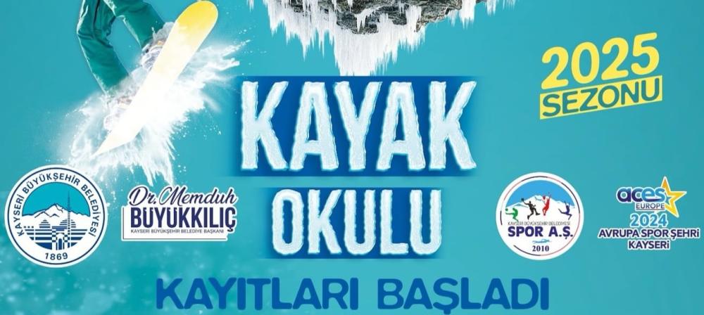 KAYSERİ BÜYÜKŞEHİR BELEDİYESİ’NDEN ÇOCUKLARA VE YETİŞKİNLERE ÖZEL KAYAK KURSLARI