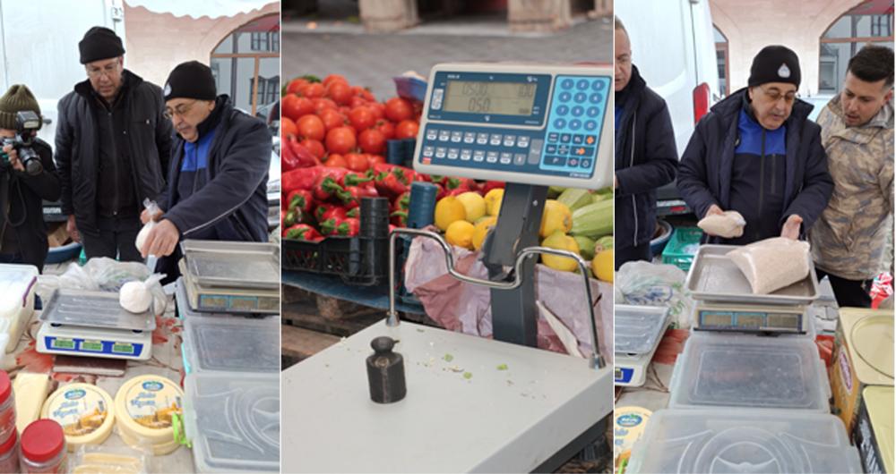 ZABITA MÜDÜRLÜĞÜ EKİPLERİ BEYPAZARI PAZARINDA TERAZİ DENETİMİ YAPTI