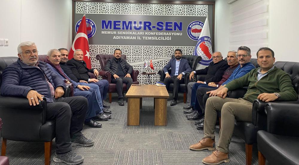 MEMUR-SEN ADIYAMAN İL TEMSİLCİLİĞİ KAMU ÇALIŞANLARININ TALEPLERİNİ GÖRÜŞTÜ