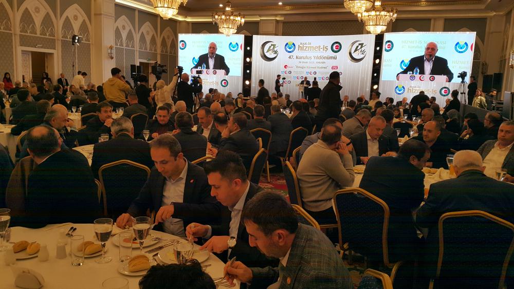 HİZMET-İŞ SENDİKASI’NIN KURULUŞ YILDÖNÜMÜ ANKARA’DA KUTLANDI