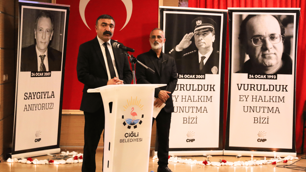 CHP ÇİĞLİ’DEN ANLAMLI ETKİNLİK: UĞUR MUMCU VE GAFFAR OKKAN UNUTULMADI