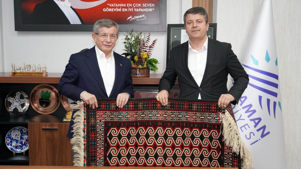 GELECEK PARTİSİ GENEL BAŞKANI DAVUTOĞLU, BAŞKAN TUTDERE’Yİ MAKAMINDA ZİYARET ETTİ
