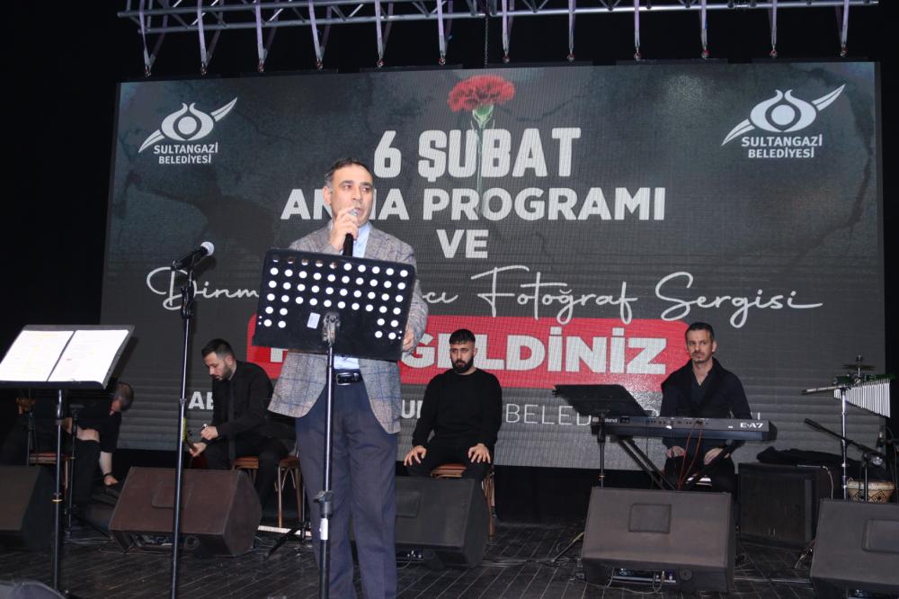 SULTANGAZİ BELEDİYESİ, 6 ŞUBAT DEPREM ŞEHİTLERİNİ TÜRKÜLERLE ANDI