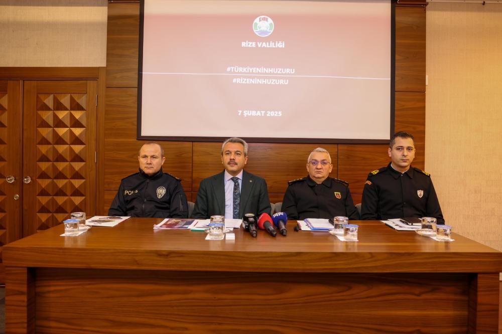 VALİ BAYDAŞ: “RİZE’DE SUÇ AYDINLATMA ORANI TÜRKİYE ORTALAMASININ ÜZERİNDE”