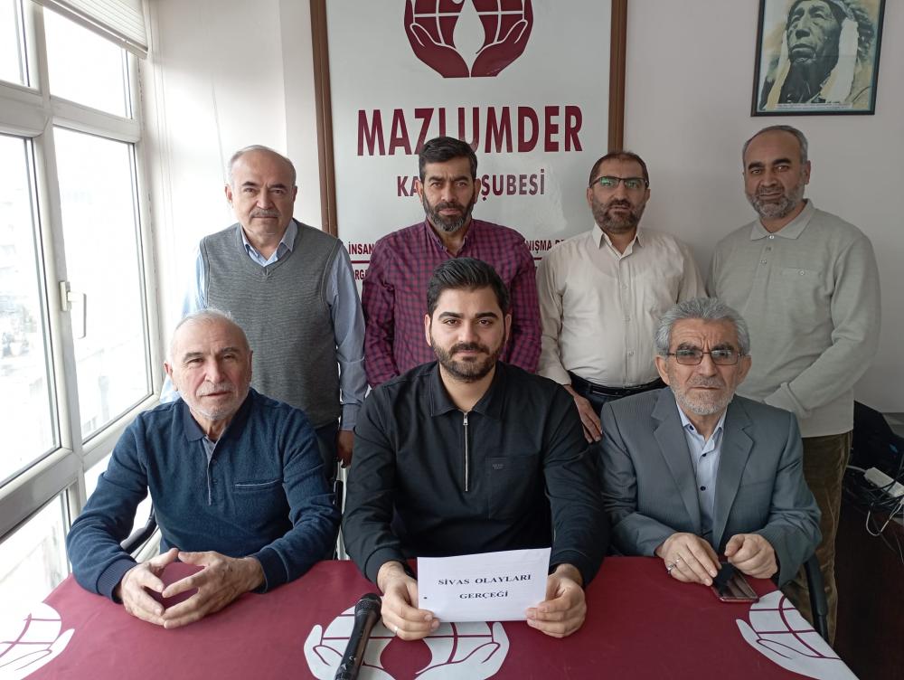 MAZLUMDER KAYSERİ ŞUBE BAŞKANI ABDULLAH KAYA: 