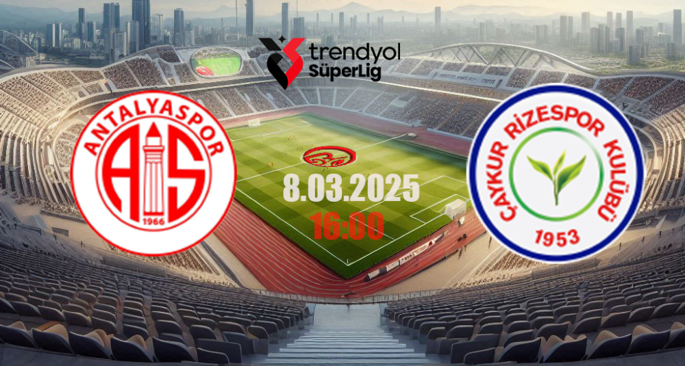 ÇAYKUR RİZESPOR, ANTALYA DEPLASMANINDA GALİBİYET PEŞİNDE!