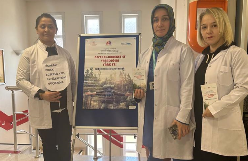 RİZE’DE PULMONER REHABİLİTASYON HAFTASI İÇİN FARKINDALIK ÇALIŞMALARI YAPILDI