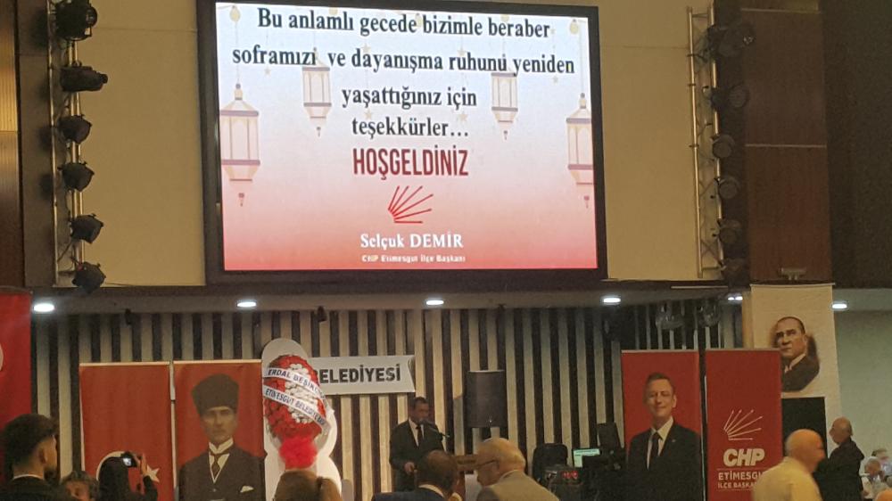 CHP ETİMESGUT İLÇE BAŞKANLIĞI’NDAN GENİŞ KATILIMLI İFTAR PROGRAMI