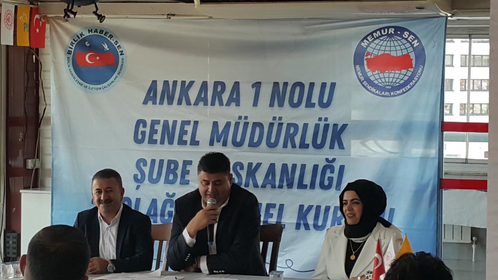 BİRLİK HABER -SEN ANKARA 1 NOLU ŞUBE BAŞKANI UĞURHAN ALTIN GÜVEN TAZELEDİ