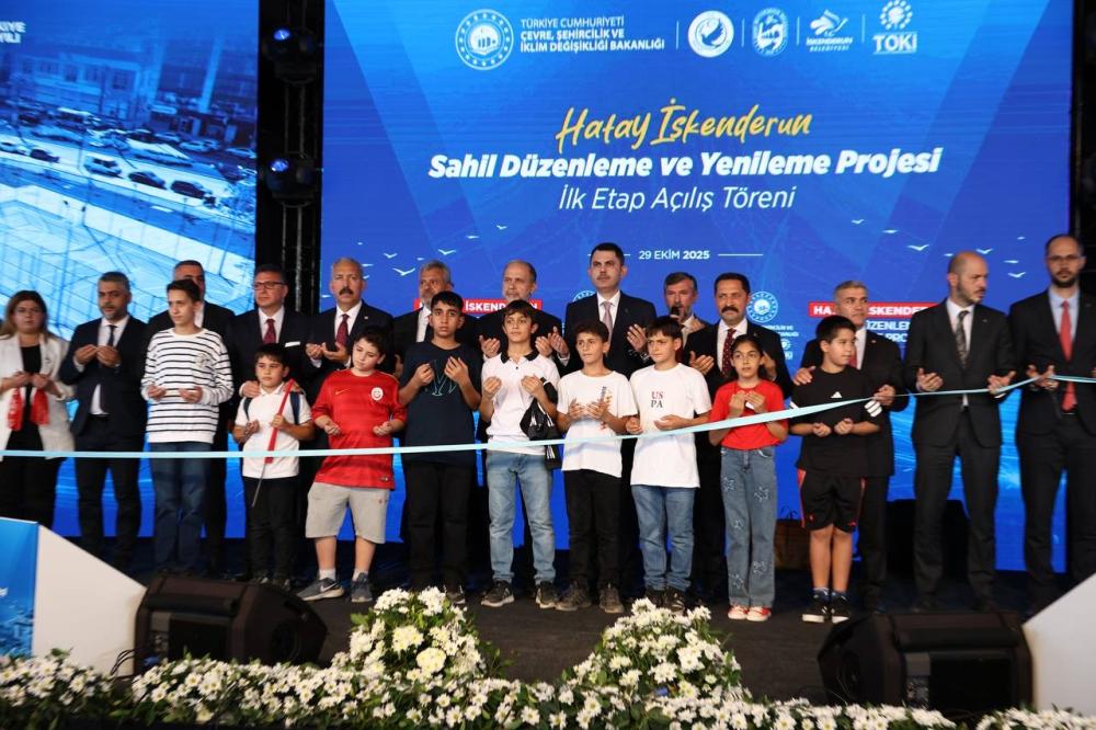 İSKENDERUN SAHİL PROJESİNİN İLK ETABINI BAKAN KURUM AÇTI