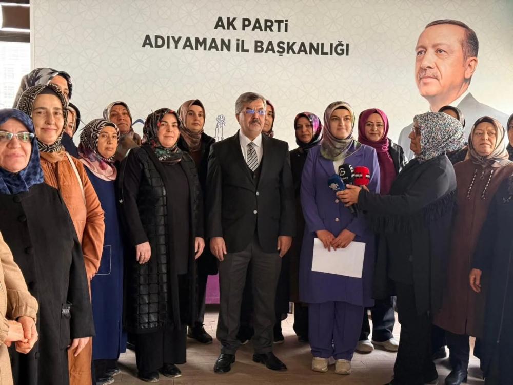 AK PARTİ ADIYAMAN KADIN KOLLARI’NDAN 25 KASIM’DA ŞİDDETE KARŞI GÜÇLÜ MESAJ