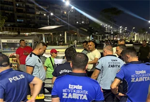 Karantina Parkı’nda izinsiz seyyar satışa ortak denetim