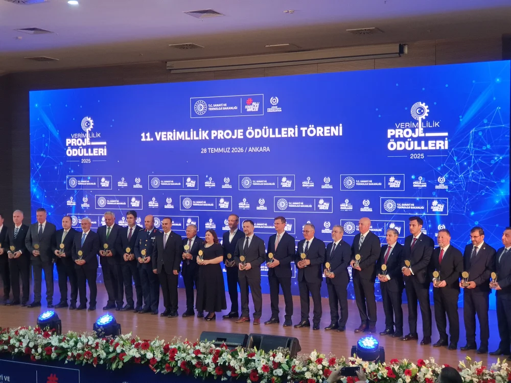 11 NCİ VERİMLİLİK PROJE ÖDÜLLERİ TÖRENİ ANKARA'DA YAPILDI