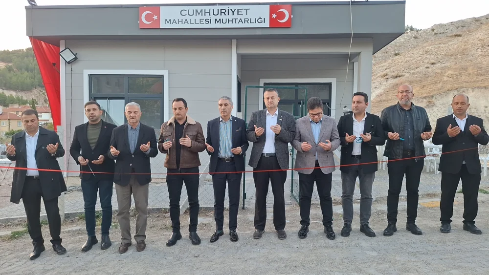 Muhtarlık Ofisi Kaymakam tarafından açıldı: